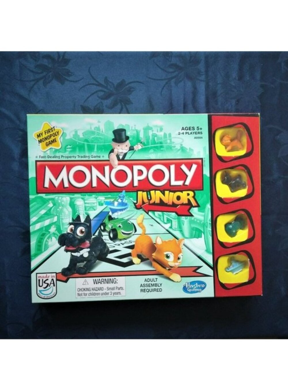 Monopoly Game Junior Jr ALL Procceds to Child Hasbro Fun Family Night FUNDRAISER